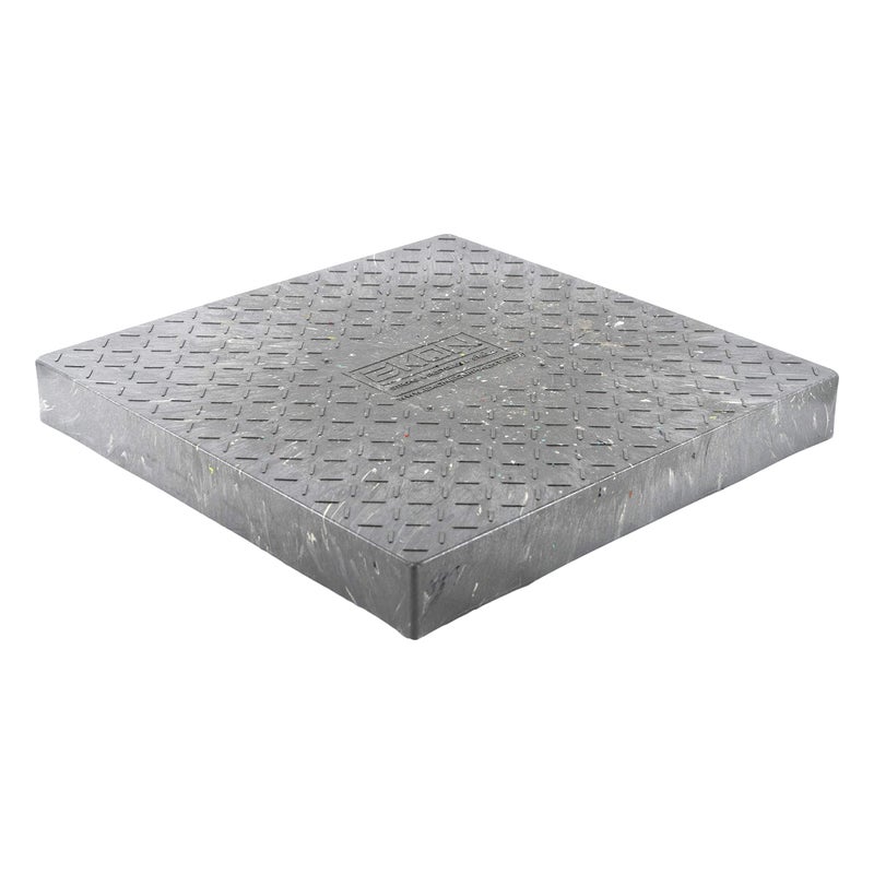 Ekon وسادة دعم وحدة التكثيف لمكيف الهواء 24x24x3 - وسادة مكيفات الهواء - منصة دعم المعدات لوحدات التكييف، المولدات، مكثفات الهواء، خلايا النحل والمزيد - 100% بلاستيك معاد تدويره - Image 1